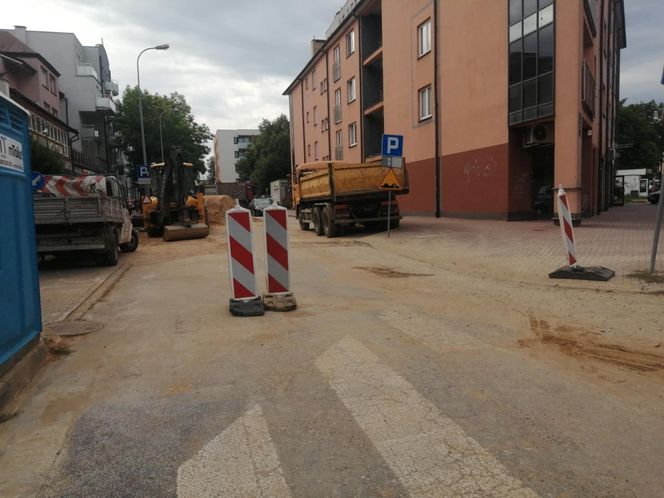 Remont na ul. Błonie w Siedlcach