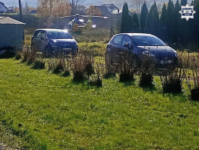 Wypadek w Jeleśni. Dwie ofiary trafiły do szpitala