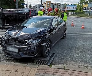 Kobieta staranowała toyotę