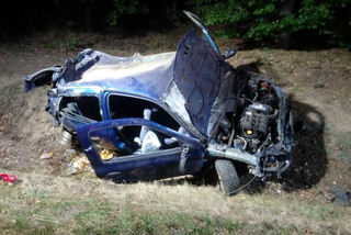 Trzy osoby ranne po zderzeniu z jeleniem. Auto do kasacji