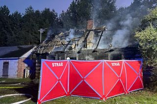 Tragiczny pożar domu w woj. lubelskim. W zgliszczach znaleziono ciało