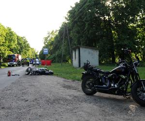 Tragiczne potrącenie motocyklisty pod Lipnem. 57-latek zginął na miejscu [ZDJĘCIA]