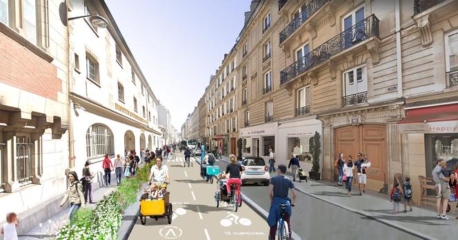 Rue de Vaugirard po modernizacji, wizualizacja