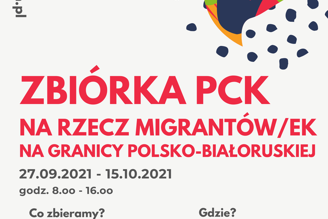 Zbiórka na rzecz migrantów na granicy polsko - białoruskiej.