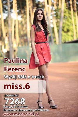 Wybory miss polski 2014 Paulina Ferenc