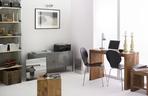Domowe biuro w stylu industrialnym