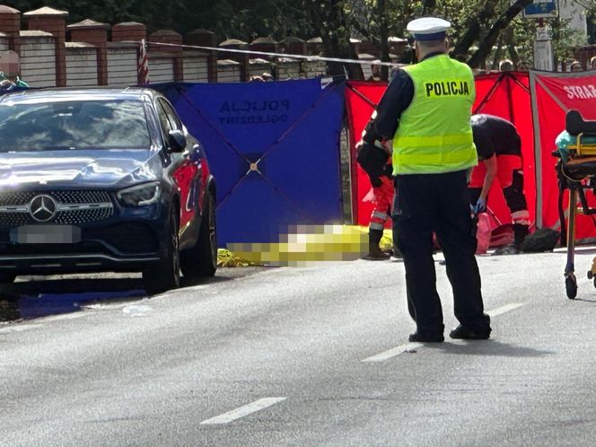 Tragedia w Marysinie Wawerskim: Motocyklista wjechał w pieszych przy cmentarzu