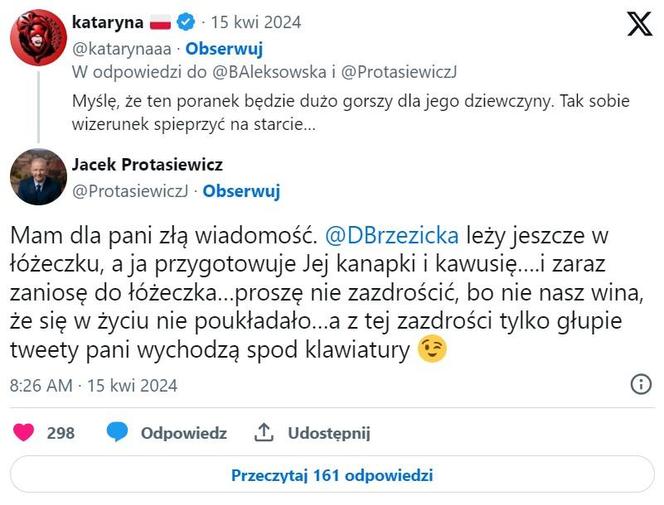 Jacek Protasiewicz szaleje na Twitterze