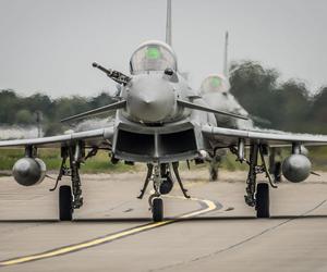Brytyjskie Eurofightery Typhoon 