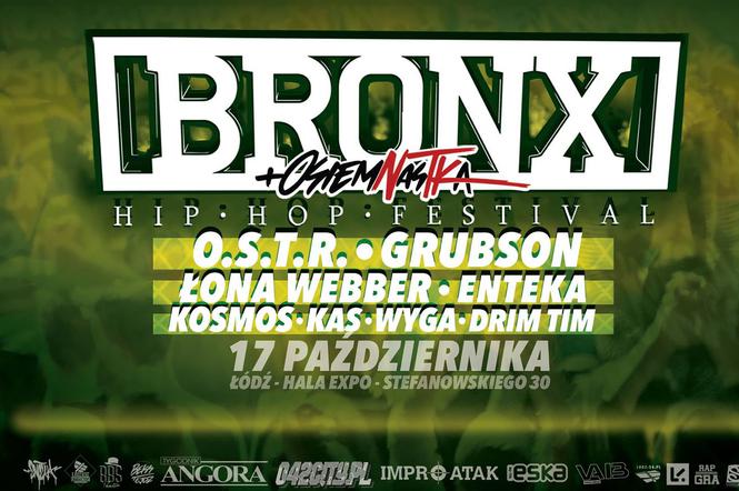 O.S.T.R., Grubson czy też Łona i Webber na BRONX Hip Hop Festival