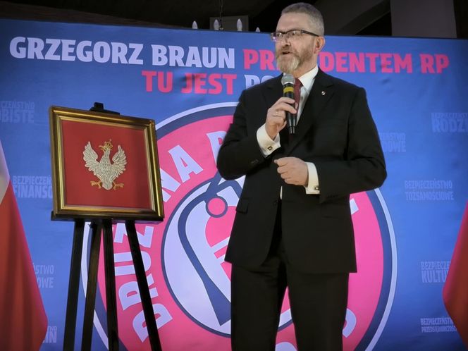 Grzegorz Braun w Lesznie