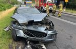 Citroen zderzył się z peugeotem pod Zieloną Górą. Dwoje dzieci trafiło do szpitala