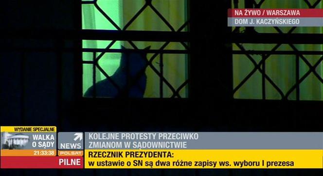 Protest przed domem Kaczyńskiego