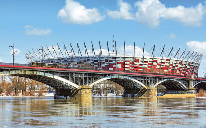 most średnicowy, stadion narodowy