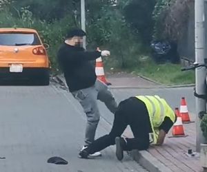Dostawca jedzenia pobił ochroniarza w Warszawie! Poszło o parkowanie na Ochocie 