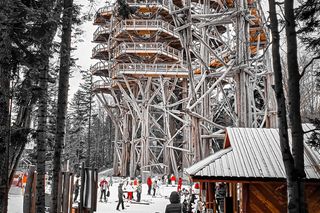 Krynica Zdrój zimą