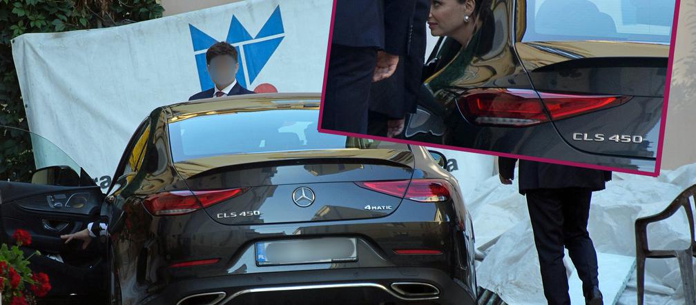 Anna Cieślak i Edward Miszczak pojechali do ślubu eleganckim Mercedesem