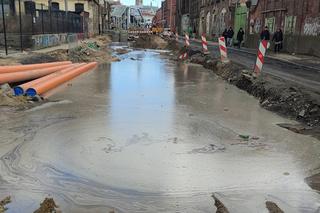 Problemy na przebudowie ulicy Kolumba
