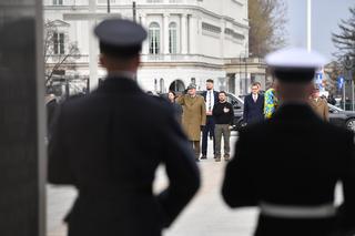 Wołodymyr Zełenski złożył kwiaty pod Grobem Nieznanego Żołnierza