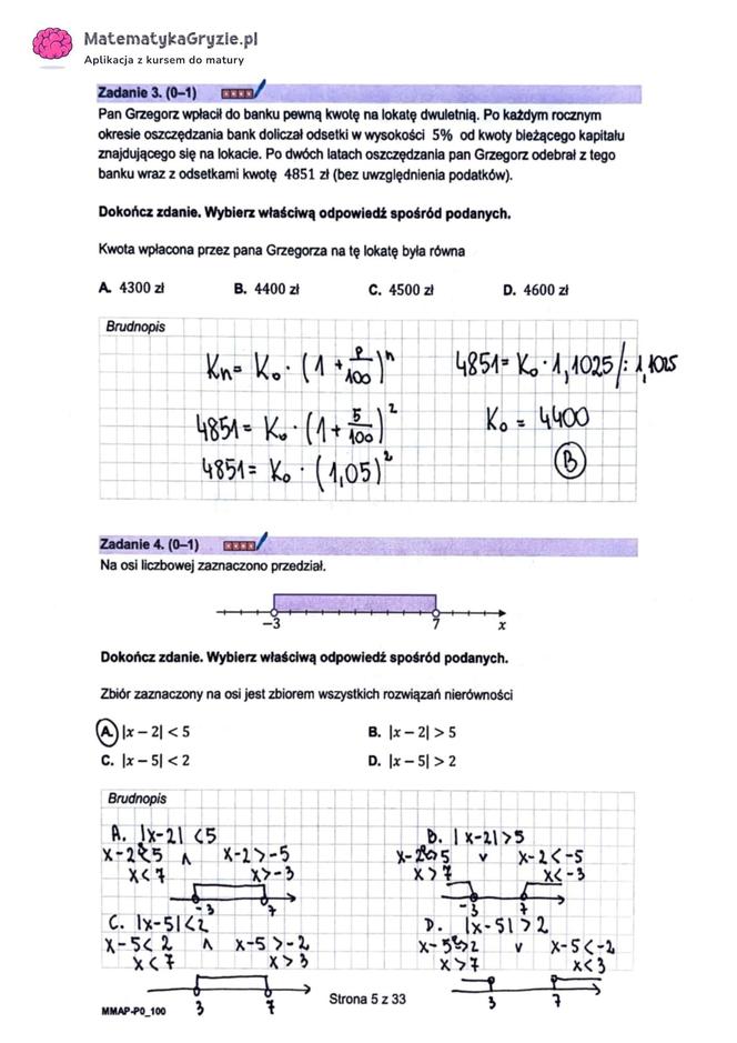 Matura próbna 2023 - odpowiedzi z matematyki