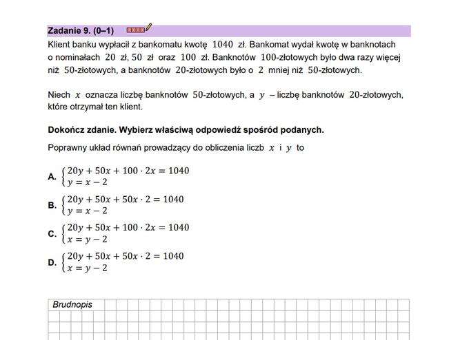 Matura próbna matematyka 2023 - CKE (wrzesień 2022)