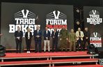 Andrzej Gołota na otwarciu V Forum Polskiego Boksu w Kielcach