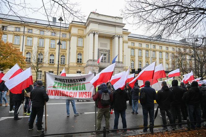 Protest plantatorów tytoniu w Warszawie (3.11.2025)