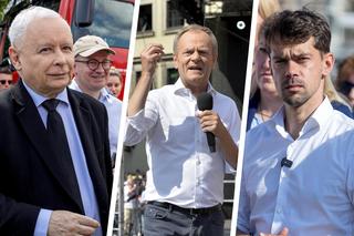 Tusk i Kołodziejczak zadrwili z hasła wyborczego PiS: „bezpieczna przyszłość pisowców”