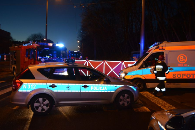 Wypadek na Alei Niepodległości w Sopocie