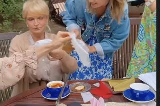 Barwy szczęścia nowy sezon na planie. Małgorzata (Adrianna Biedrzyńska), Asia Sokalska (Anna Gzyra), Malwina (Joanna Gleń), Natalia (Maria Dejmek)