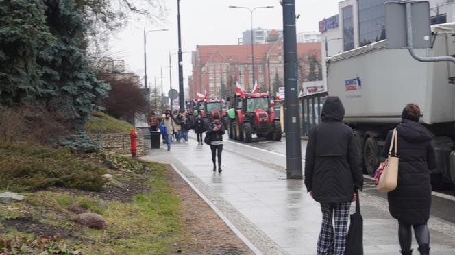 Protest rolników w Olsztynie 21 lutego. Co dzieje się w centrum?