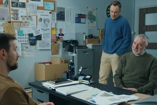 Barwy szczęścia odc. 3245. Andrzej Zastoja (Leon Charewicz),Marcin Kodur (Oskar Stoczyński), Majak (Łukasz Borkowski)