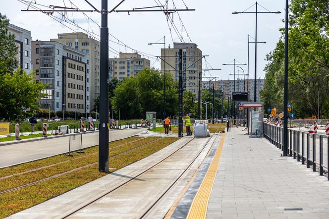 Tramwaj na Stegny w Warszawie