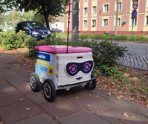 Robot rozwozi jedzenie w Lesznie