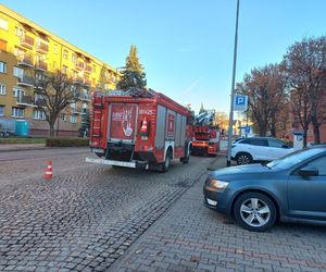 Zgłoszenie o pożarze na Dąbrowskiego w Lesznie. Pożaru nie było