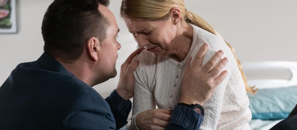 Na Wspólnej, odc. 3089. Renata (Marta Jankowska), Sławek (Mariusz Słupiński)