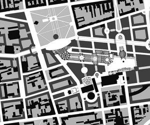 Fragment masterplanu Nowego Centrum Łodzi autorstwa Roba Kriera