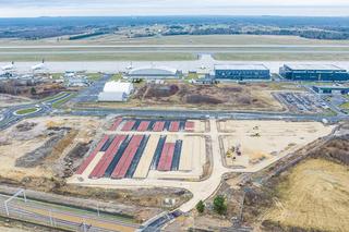 Nowy parking przy Katowice Airport w Pyrzowicach - styczeń 2024