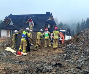 Nie żyje mężczyzna przysypany przez ziemię. Tragedia na Podhalu