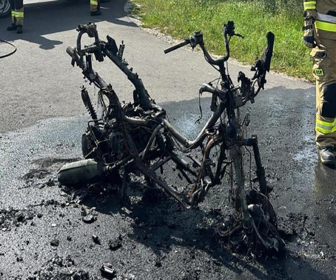 gorzów skuter pożar Borek