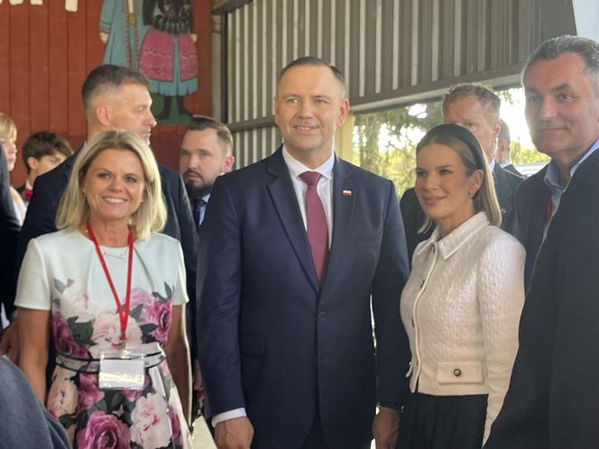 Karol Nawrocki z małżonką w USA. Tak przyjęto ich w Doleystown