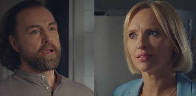 M jak miłość, odcinek 1876. Tomasz (Ziemowit Wasielewski), Dorota (Iwona Rejzner)