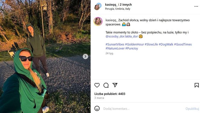 Kamil Semeniuk z żoną Kasią