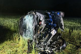 Pijana kobieta w ciąży dachowała z 6-latkiem. Wypadek koło miejscowości Bohoniki na Podlasiu