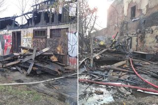Dwie osoby zginęły w pożarze w Łodzi! Ciała leżały w pogorzelisku. Tragedia na Chojnach [ZDJĘCIA, AKTUALIZACJA]