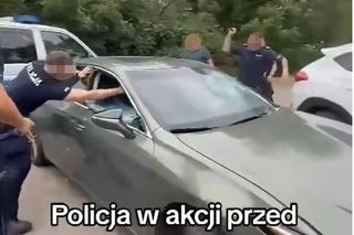 Strzelanina pod Biedronką w Bolkowie. Wyciekło szokujące nagranie z interwencji. Policjant ranny
