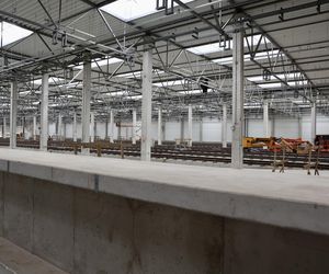 Byliśmy na placu budowy STP Karolin. Tu powstaje wielka sypialnia dla pociągów metra