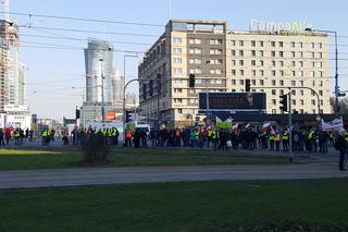 Protest rolników w centrum Warszawy
