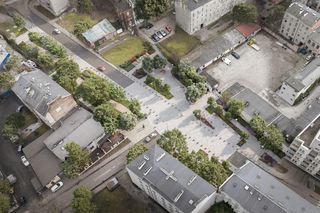 Nowy plac z zielenią na Pradze-Północ - projekt