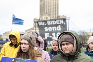 Pikieta w okolicy hotelu Marriott, w którym zatrzymał się Joe Biden